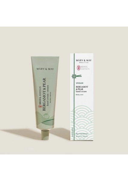 Mary&may Seoul Edition Bergamot & Pear Hand Cream 50ML