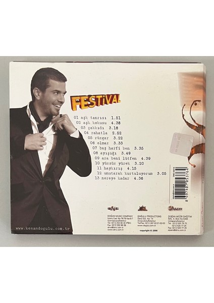 Kenan Doğulu Festival CD (Orjnal Dönem Baskı Cd)