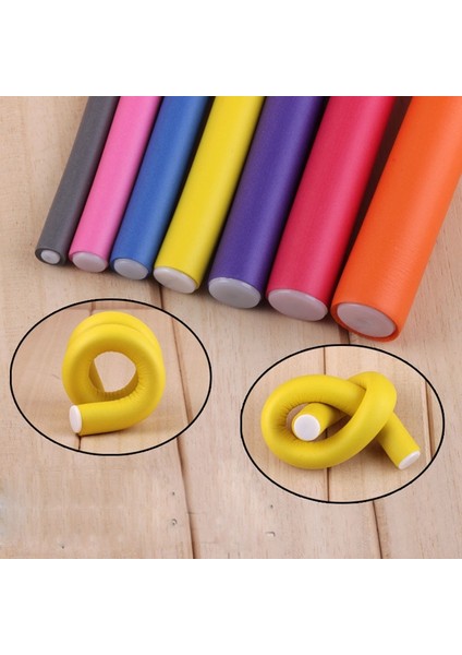 10 mm Tarzı Sihirli Saç Maşaları Silindirleri Yumuşak Köpük Bendy Saç Silindirleri Dıy Saç Şekillendirme Aracı Saç Bigudi Modelleyici Spiral Rulo Maşaları (Yurt Dışından)