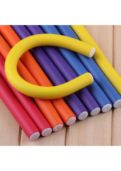 10 mm Tarzı Sihirli Saç Maşaları Silindirleri Yumuşak Köpük Bendy Saç Silindirleri Dıy Saç Şekillendirme Aracı Saç Bigudi Modelleyici Spiral Rulo Maşaları (Yurt Dışından)