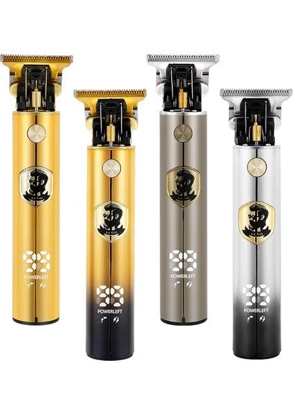Hint USB Kutusu Stili LCD Saç Kesme Profesyonel Saç Kesme Makinesi Sakal Düzeltici Erkekler Için Berber Dükkanı Elektrikli Tıraş Makinesi Vintage T9 Saç Kesici (Yurt Dışından)