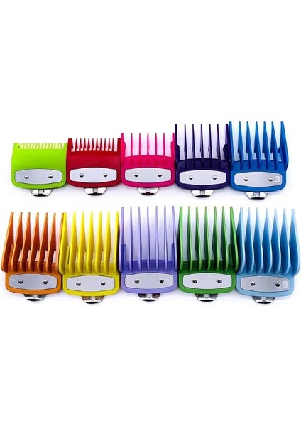 Mavi Stil Renkli Kılavuz Tarak Çoklu Boyutlar Metal Sınırlı Taraklar Saç Kesme Makinesi Kesme Aleti Yüksek ve Yeni (Yurt Dışından) modelleri