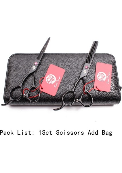 Z8001 Hey D 6y Stili Sol El 6'' Siyah Berber Kuaförlük Veya Kesme Makası Tg Veya Profesyonel Saç Veya Z8001 (Yurt Dışından)