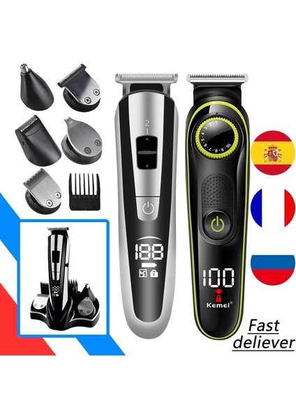 RFC-1611 Tarzı Bakım Seti Saç Düzeltici Elektrikli Kesme Makinesi Saç Kesme Makinesi Profesyonel Düzeltici Tıraş Sakal ve Erkekler Için Trime (Yurt Dışından) modelleri