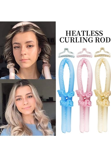 Klip Siyah Stili Isısız Kıvırma Çubuğu Kafa Bandı Kadın Ipek Kıvırcıklaştırıcılar Saç Kıvırma Kurdelesi Saç Yapmak Kıvırcık Uyku Yumuşak Kafa Bandı Kuaförlük Aracı (Yurt Dışından) indirimleri