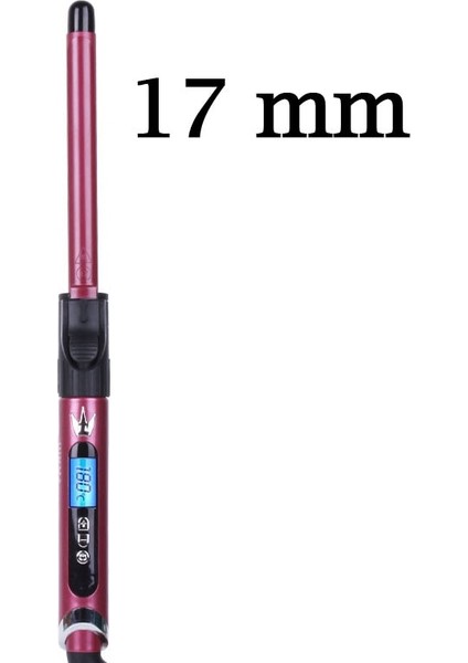 17MM Tarzı Kadınlar Için Saç Maşası Saç Maşası Şekillendirme Araçları Süper Ince Uzun Kıvırcık Saç Çubuğu Dönen Net Kırmızı Pembe Teddy Rulo Yün Küçük (Yurt Dışından)