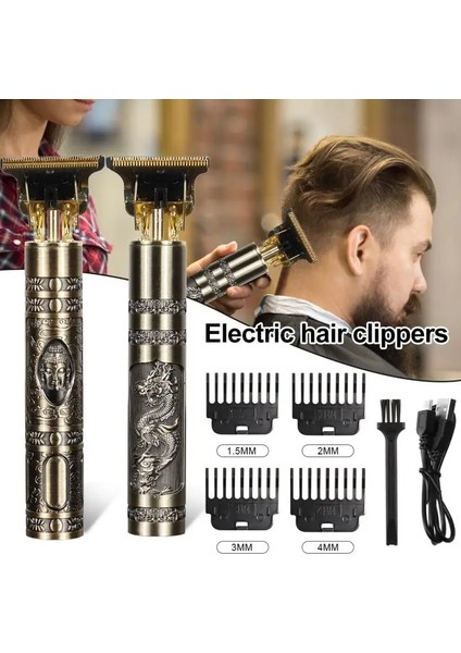 No.3 Tarzı Elektrikli Saç Kesme Makinesi Vintage T9 Clipper Saç Şarj Edilebilir Adam Tıraş Makinesi Giyotin Erkek Berber Profesyonel Yeni Sıcak Satış (Yurt Dışından) fırsatları