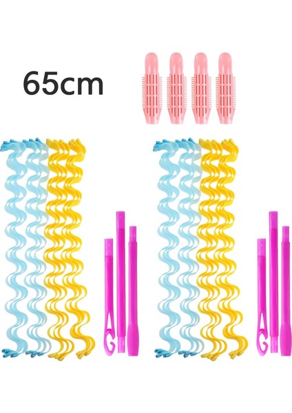 65CM Tarzı Dıy Sihirli Saç Maşaları Seti cm Taşınabilir Saç Modeli Rulo Çubukları Dayanıklı Güzellik Makyaj Curling Saç Şekillendirici Araçları (Yurt Dışından)