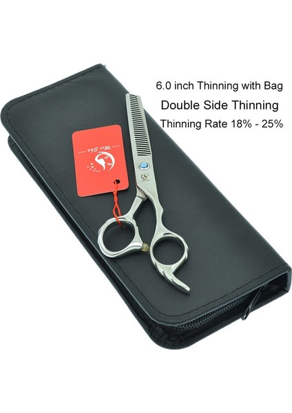 A0090A-02-60 Stili 6.0 "meisha Çift Taraflı Diş Tg Ors Kuaför Saç Makası Saç Düzeltme Tesoura Saç Bakımı Şekillendirici Araçlar A0090A (Yurt Dışından)