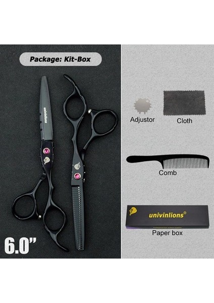6004HEI-KIT Stili 6" Univinlions Profesyonel Kuaför Berber Tg Ors Saç Kesimi Güzellik Salonları Japon Kuaförlük Ors (Yurt Dışından)