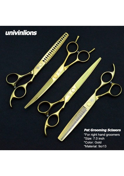 Yeşil Yoğun Diş Stili 7 "evcil Köpek Kedi Kesme Ors Berber Yukarı Kavisli Makaslar Makası Düz Dişler Tg Ors Evcil Köpek Gromming Ors Seti (Yurt Dışından) fırsatları