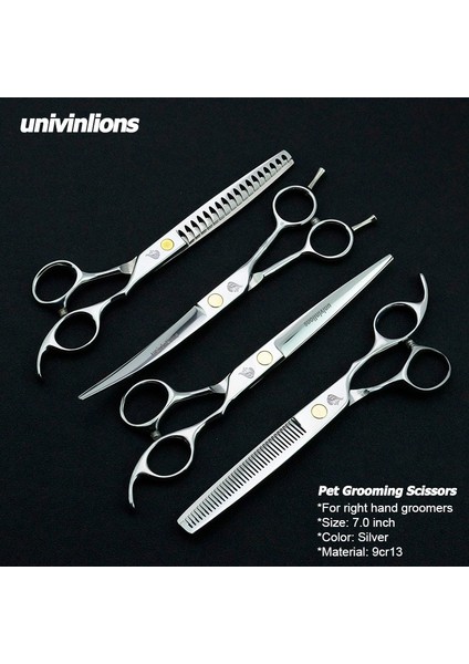 Yeşil Yoğun Diş Stili 7 "evcil Köpek Kedi Kesme Ors Berber Yukarı Kavisli Makaslar Makası Düz Dişler Tg Ors Evcil Köpek Gromming Ors Seti (Yurt Dışından) indirimleri