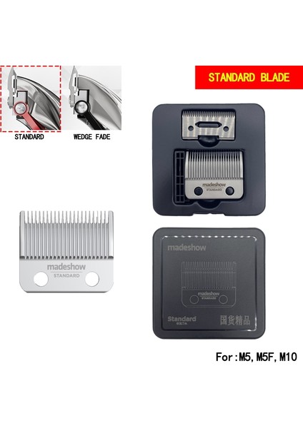 M5M5FM10 Bıçak Stili T Madeshow Popbarbers Profesyonel Saç Kesme Makinesi 0mm Bıçak Standart Saç Kesme Makinesi Değiştirilebilir Kesici Kafa (Yurt Dışından)
