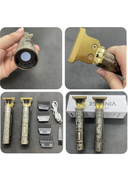Altın Tarzı Yeni T9 USB Elektrikli Saç Kesme Makineleri Şarj Edilebilir Tıraş Makinesi Sakal Düzeltici Profesyonel Erkek Saç Kesme Makinesi Sakal Berber Saç Kesim (Yurt Dışından) indirimleri