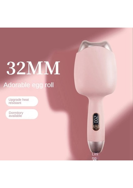 Mor Tarzı Elektrikli Otomatik Saç Bigudi 32MM Yumurta Bukle Makinesi Su Dalgalanma Şekillendirici Araçları Tembel Adam Saç Bigudi ile Ab Tak (Yurt Dışından)