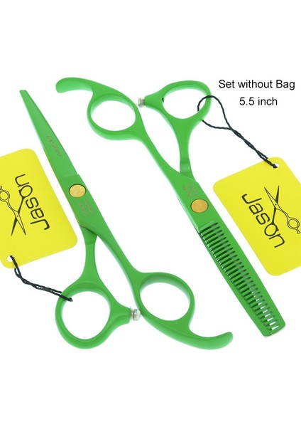 A0070D-02-55 Stili Jason 5.rofessional Saç Veya Set Berber Kesme Tg Şekillendirici Makası Japonya Çelik Kuaför Araçları A0072D (Yurt Dışından)