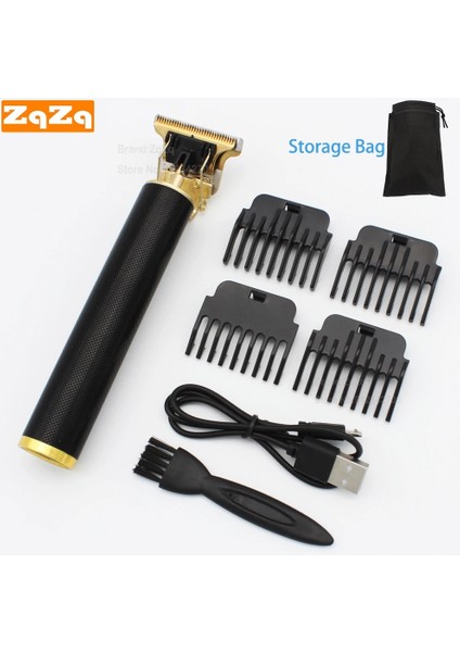 Siyah Stil Zqzq Saç Düzeltici Erkekler Için Saç Kesme Makinesi Saç Kesici Clipper Elektrikli Saç Düzeltici Machin Şarj Edilebilir Berber Saç Kesme Makinesi (Yurt Dışından)