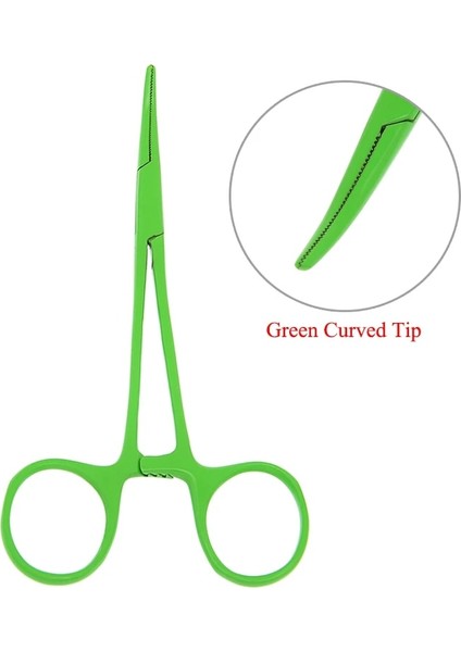 D0001A-14 Stili 12.5cm El Aleti Hemostatik Forseps Pet Saç Kelepçesi Balıkçılık Kilitleme Pensesi Epilasyon Araçları Düz ​​kavisli Ucu Pet Forseps D0001A (Yurt Dışından)