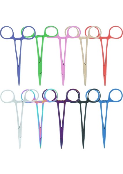 D0001A-14 Stili 12.5cm El Aleti Hemostatik Forseps Pet Saç Kelepçesi Balıkçılık Kilitleme Pensesi Epilasyon Araçları Düz ​​kavisli Ucu Pet Forseps D0001A (Yurt Dışından) fiyatları