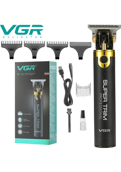V-082 Tarzı Berber Erkekler Için Vgr Saç Düzeltici Detay Elektrikli Saç Kesme Makinesi Elektrikli Jilet Kenar Fg Makinesi Saç Kesme Makinesi Saç Kesimi (Yurt Dışından)