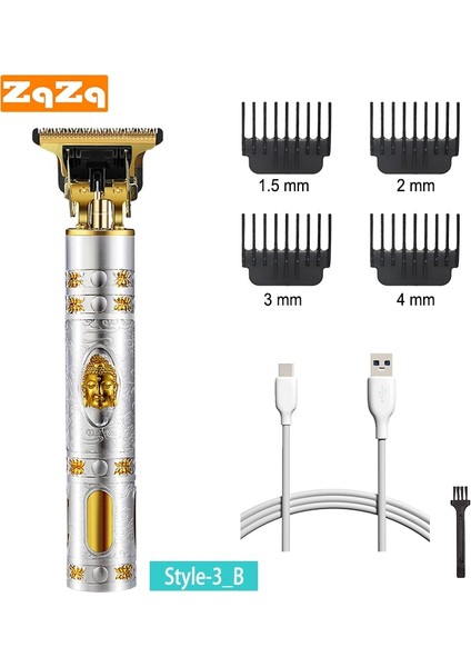 Stil-3-B Stili Zqzq Saç Düzeltici Erkekler Için Saç Kesme Makinesi, Saç Kesici Clipper Electr Saç Düzeltici Machin Şarj Edilebilir Kuaför Saç Kesme Makinesi (Yurt Dışından)