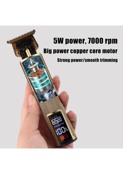 Adam Tarzı Yeni LCD USB Elektrikli Saç Kesme Makineleri Şarj Edilebilir Tıraş Makinesi Sakal Düzeltici Profesyonel Erkek Saç Kesme Makinesi Sakal Berber Saç Kesim (Yurt Dışından) fırsatları