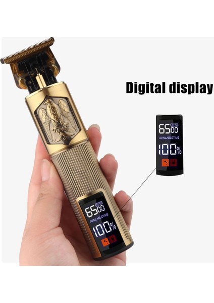 Adam Tarzı Yeni LCD USB Elektrikli Saç Kesme Makineleri Şarj Edilebilir Tıraş Makinesi Sakal Düzeltici Profesyonel Erkek Saç Kesme Makinesi Sakal Berber Saç Kesim (Yurt Dışından) indirimleri