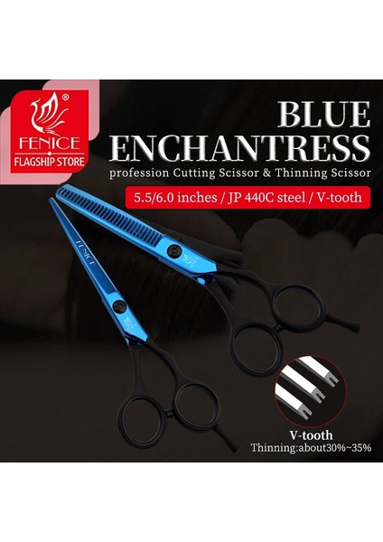 5.5 Diş Stili Fenice Profesyonel Saç Veya Saç Seti Berber Makası Salon Seti Inç Kuaförlük Aletleri (Yurt Dışından) fiyatları