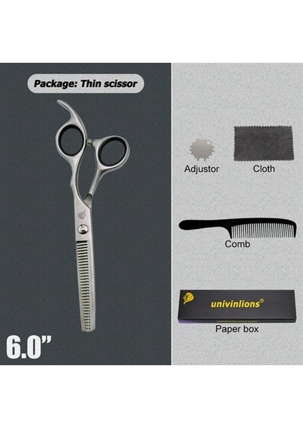 6003JC-INCELTME Stili 6.0 "lazer Teli Küçük Dişler Mikro Tırtıklı Bıçak Kuaförlük Ors Kuaför Salonu Profesyonel Saç Ors Berber Makası (Yurt Dışından)