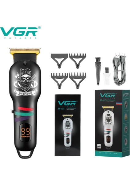 Turuncu Tarzı Vgr Saç Düzeltici Akülü Saç Kesme Makinesi Elektrikli Saç Kesme Makinesi Profesyonel Berber Dijital Ekran Giyotin Erkekler Için (Yurt Dışından) fiyatları