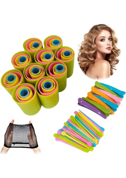 71 Adet Küçük Stil Eces Saç Maşaları Rulo Seti Istiflenebilir Rollerze Ruloları Küçükten Büyüğe Bukle Şekillendirme Aracını Içerir (Yurt Dışından) modelleri