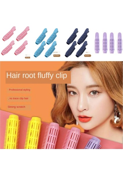 Mavi Stil 4 Adet Hacim Veren Saç Kökü Klipler Doğal Kabarık Saç Tokası Saç Kökü Bigudi Rulo Dalga Kabarık Saç Şekillendirici Klip Saç Araçları (Yurt Dışından) modelleri