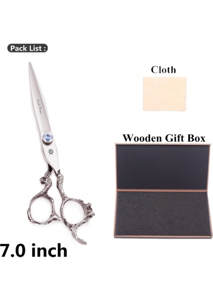 9006 Yin C-7h Stili Saç Veya Mor Ejderha Japon Saç Kesme Veya Tg Makası Köpek Bakımı Veya# (Yurt Dışından)