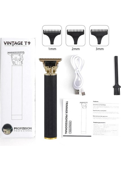 Ejderha Tarzı USB T9 Saç Kesme Profesyonel Elektrikli Saç Düzeltici Berber Tıraş Makinesi Düzeltici Sakal 0mm Erkekler Erkekler Için Saç Kesme Makinesi (Yurt Dışından)