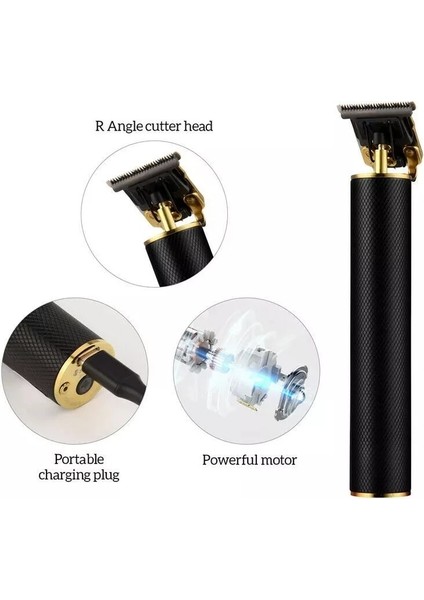 Ejderha Tarzı USB T9 Saç Kesme Profesyonel Elektrikli Saç Düzeltici Berber Tıraş Makinesi Düzeltici Sakal 0mm Erkekler Erkekler Için Saç Kesme Makinesi (Yurt Dışından)