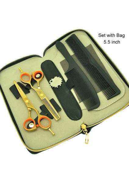 A0006C-01-55 Stili 5.5 "profesyonel Saç Veya Saç Kesme Veya Berberler Için Saç Tg Makası J Kuaförlük Malzemeleri Dıy Araçları A0004C (Yurt Dışından)