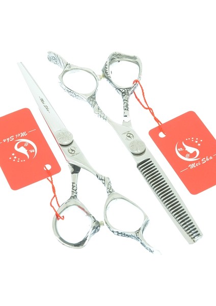 A0078A-06-60 Stili Yeni 6.0 Inç Meisha Ejderha Kolu Profesyonel Güvenlik Saç Kesme Veya Salon Veya Ev Dıy Kullanımı Için Tg Saç Kesme A0080A (Yurt Dışından)