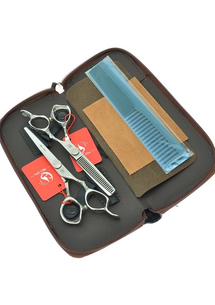 A0078A-06-60 Stili Yeni 6.0 Inç Meisha Ejderha Kolu Profesyonel Güvenlik Saç Kesme Veya Salon Veya Ev Dıy Kullanımı Için Tg Saç Kesme A0080A (Yurt Dışından)