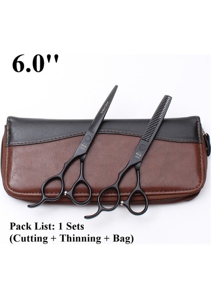 A8001 Heihei D 60YY Stili A Left Hand Japa Insan Saçı Veya Kuaförlük Profesyonel Berber Salonlarıev Kesme Makası Tg Ors (Yurt Dışından)