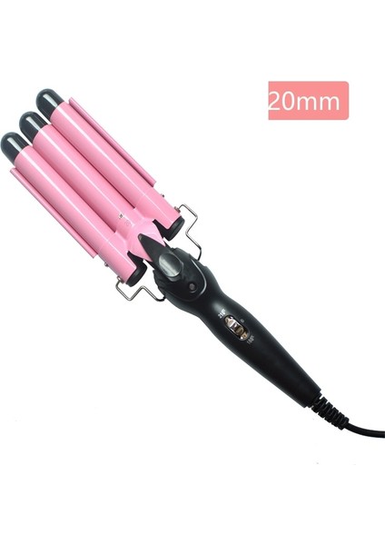Yeni Pembe 20 mm Ab Stili mm Saç Maşası Seramik Üçlü Varil Saç Bigudi Ütüler Saç Dalgası Waver Şekillendirici Araçları Profesyonel Saç Şekillendirici Değnek (Yurt Dışından)