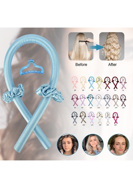 No.12 Tarzı Isısız Kıvırma Çubuğu Kafa Bandı Isı Bukleler Yok Şerit Saç Silindirleri Uyku Yumuşak Kafa Bandı Saç Maşaları Dıy Saç Şekillendirici Araçları (Yurt Dışından) indirimleri