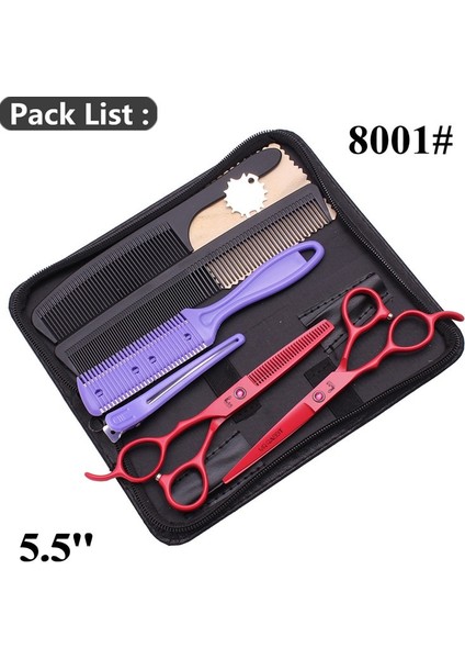 M8001 Hong Ka 5.5y Stili Sol El Veya Set Bay Tavşan Japon Tg Makası Saç Kesme Veya Ors Saç Profesyoneli (Yurt Dışından)