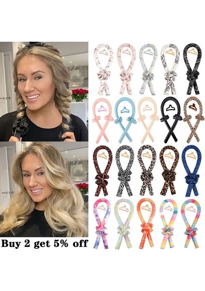 19 Renkli Stil Slik Saten Isısız Saç Bigudi Kafa Kadınlar Için Saç Sarma Kıvırma Şerit Kız Scrunchies Şapkalar Saç Aksesuarları Curl Bar (Yurt Dışından) fırsatları