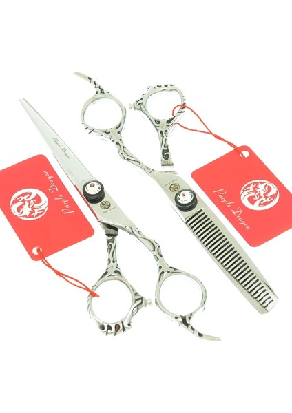 A0073B-03-60 Stili Yüksek 6.0 "japa Berber Kesme Veya Salon Kuaförler Için Maya Saplı Mor Ejderha Saç Makası A0073B (Yurt Dışından) modelleri