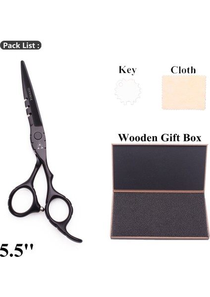 1010 Hei Ping 5.5he Stili Saç Veya Profesyonel Kuaförlük Veya Tg Makası Berber Veya Set Saç Kesme Kuaför# (Yurt Dışından)