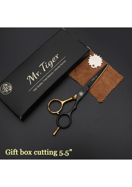 55CUTTINGBOX-HJSX Stili Keskin Bıçak Inç Kuaförlük Veya Profesyonel Saç Veya Set Saç Kesme Makası Berber Veya Kesim Jilet Makas (Yurt Dışından)