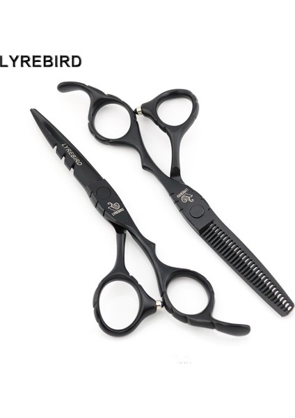 5.5'i Kutu Stiliyle Kesme Saç Veya Siyah Inch Saç Makası Düz ​​vida Mavi Veya Kırmızı Taş Kaymaz Sap Lyrebırd Yeni (Yurt Dışından) fiyatları