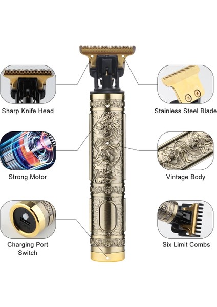 Kafatası1 Stili T9 USB Elektrikli Saç Kesme Makinesi Şarj Edilebilir Yeni Saç Kesme Makinesi Adam Tıraş Makinesi Giyotin Erkekler Için Berber Profesyonel Sakal Düzeltici (Yurt Dışından) modelleri