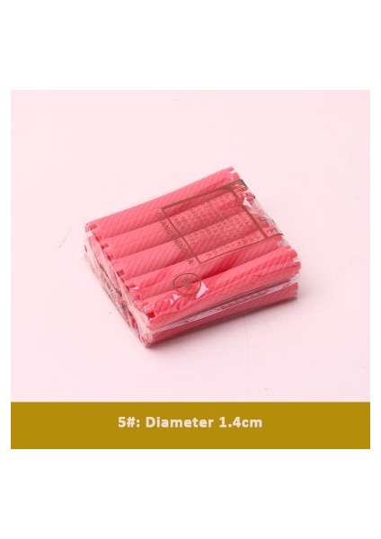 No.5 Tarzı Saç Silindirleri ve Lastik Bant Güzellik Seti Saç Silindirleri Bukle Maşaları Kuaförlük Soğuk Perma Çubuğu Kabarık Dalgalı Saç Yapıcı Kıvırma UN855 (Yurt Dışından)