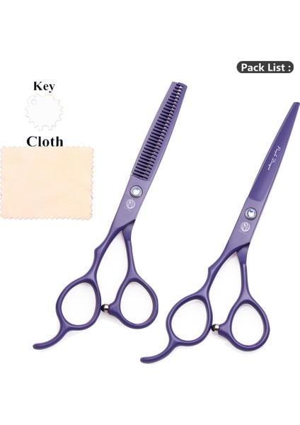 8001 Zi-D 6n Stili Sol El Kuaförlük Seti cm Mor Ejderha Jp Çelik 8001# Tg Makası Kesme Makası Berber Saçı Veya Saçı (Yurt Dışından)